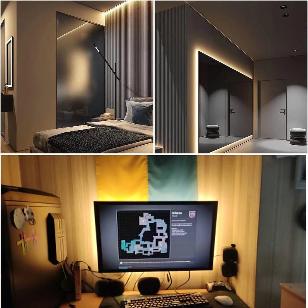 Dimmable 5V LED Strip Lights SMD2835 3528 60Leds/m Waterproof Ribbon Lights TV Backlight USB/Battery Powered Stripe Room Decor