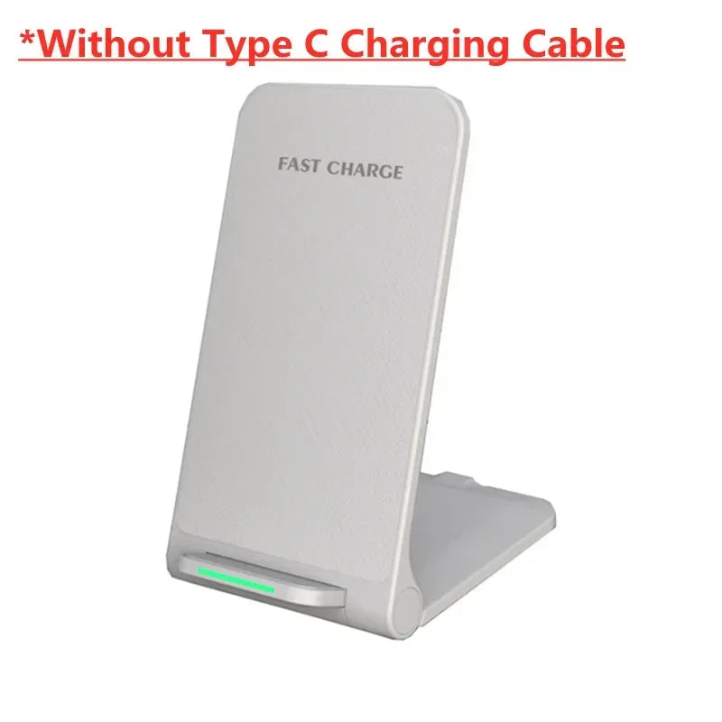 65W Wireless Charger Stand Pad For iPhone 17-12 Pro X XS Max XR 8 Samsung Xiaomi Induction Fast Charging Dock Station