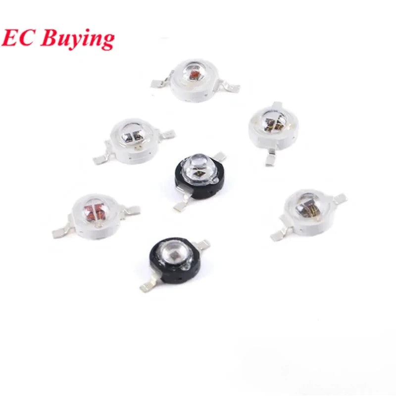 2-10Pcs 3W 5W 850nm 940nm 60 120 degree High Power Infrared LED Emitter CCTV Camera IR Emission Tube Diode for Security Black