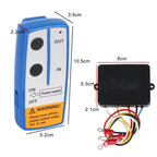 12V 250A Winch Remote Contactor Winch Control Solenoid Relay Twin Wireless Remote Kit Car Motorcycle Off Roaders Accessories
