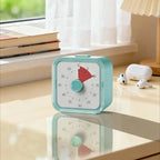 60 Minutes Visual Timer Round/Square Ultra Silent Countdown Alarm Clock Self-discipline Visualization Kitchen Timer