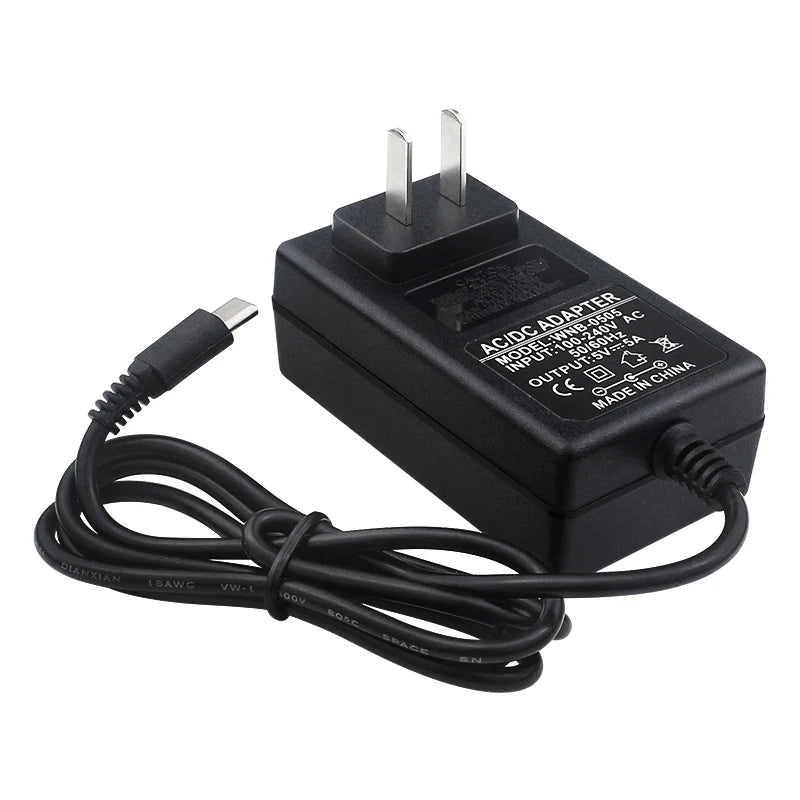 5V 5A Power Supply for Orange Pi 5 Pro / Max / Ultra / Plus / 4A / RV/ RV2 USB Type-C Port EU US UK Plug Raspberry Pi 5