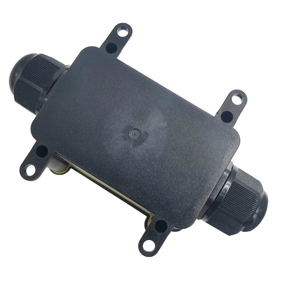 IP68 Waterproof Junction Box 2Way 1IN1OUT M20 Cable Glands Ø4-8mm 6-11mm Wire Range Outdoor LED Underground Lighting Connector