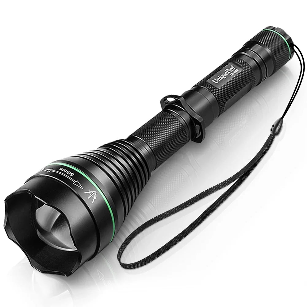 UniqueFire 1508 T38 T50 T67 T75 IR 850NM 5W LED Hunting Flashlight 3 Mode Zoom Night Vision Torch + Rat Tail Mount + USB Charger