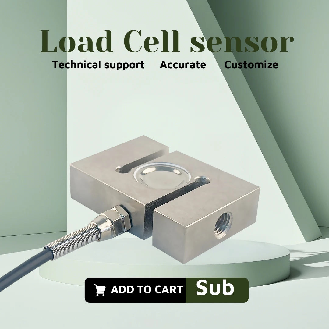 S Shape Tension Compression Load Cell & Display 5kg~5t, Alloy Steel Sensor, IP66 Waterproof, for Crane Hopper Control System