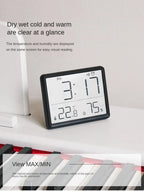 Indoor Multifunction Thermometer Hygrometer Automatic Electronic Temperature Humidity Monitor Clock Monitor Wall Monitor Clocks