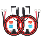 Double SAE Quick Release Cable Adapter Extension Solar Cable SAE to O-ring Connector Extension Cable for Battery Charger Maintai