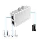 1000Mbps 1 In 2 Out Ethernet Adapter RJ45 Splitter Lan Connector Cat 6 RJ45 Splitter Switch Coupler for PC Laptop TV Box Router