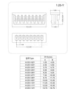 10PCS 1.0 1.25 1.5 2.0 2.54 SH/JST/ZH/PH/XH 1.0MM 1.25MM 2.0MM 2.54MM Male Pin Header Socket Dip/Right Angle SMD 2/3/4/5-9P Pin