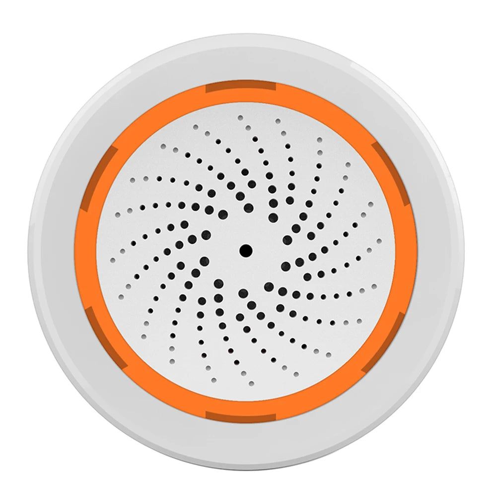 Tuya Zigbee Sound Light Sensor Smart Alarm Siren 90dB App Remote Control Home Security Protection System Siren Alarm