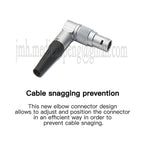 FSG 0B 2 3 4 5 6 7Pin Adjustable Right Angle Male Plug Push-pull Self-Locking Connector For Industrial Camera Sound Video Device