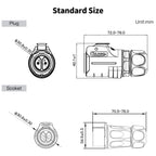 CNLINKO M24 PBT Waterproof Circular Solder Type Connector Female Plug+Male Mating Socket for Industrial Signal & Power Systems