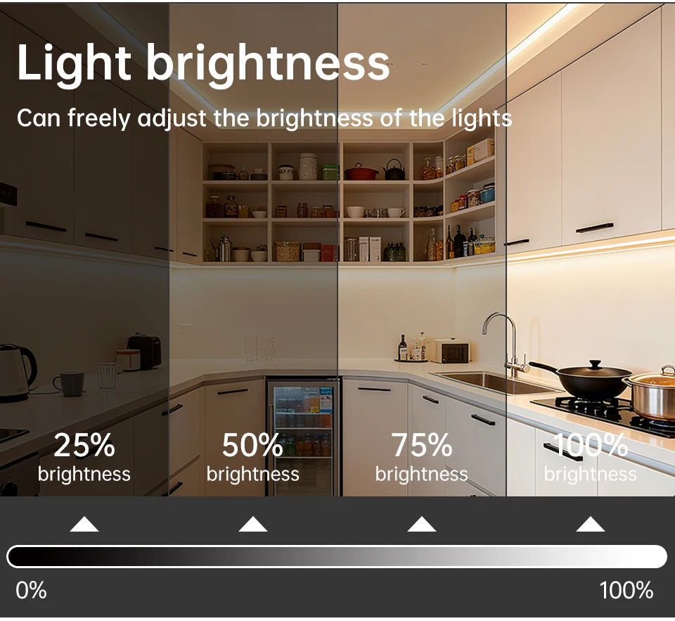 Tuya Alexa WIFI COB LED Strip Light Dimmable 280LEDs/M Neon Lights Waterproof Pure Silicone Tube for Kitchen Room Garden Decor