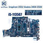 NEW For DELL Vostro 3400 3500 Inspiron 3501 Notebook Mainboard LA-K032P 07HC6F 06PGNJ I3 I5 I7-11TH CPU Laptop Motherboard Test