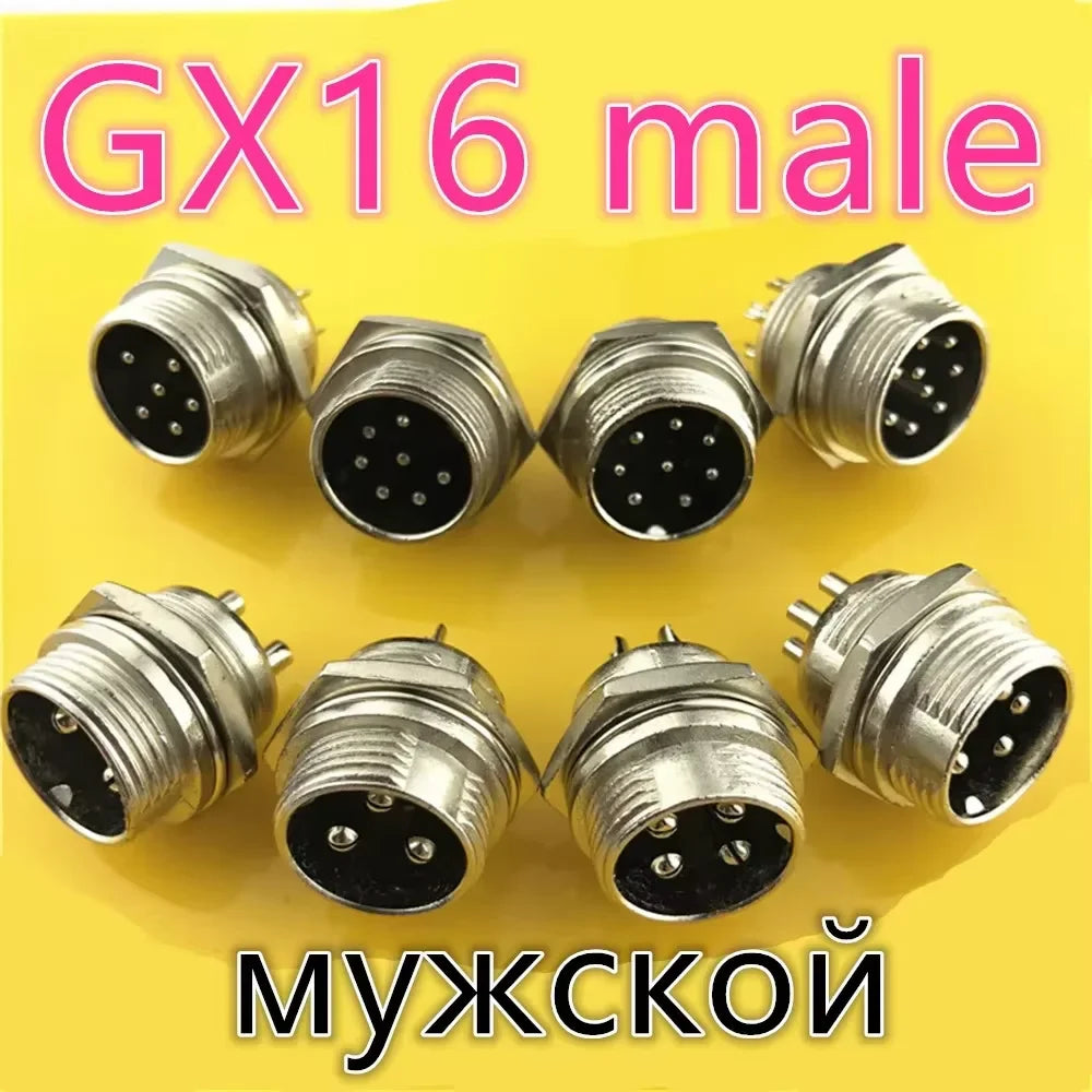 GX12 GX16 GX20 2/3/4/5/6/7/8/9/10 Pin Male Female Butting Wire Cable Circular Aviation Socket Plug Panel Connector Dropshipping