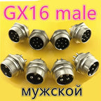 GX12 GX16 GX20 2/3/4/5/6/7/8/9/10 Pin Male Female Butting Wire Cable Circular Aviation Socket Plug Panel Connector Dropshipping