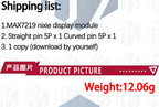 3-IO MAX7219 LED Matrix Module 8-Digit Red 7-Segment Display Driver for Arduino DIY Projects