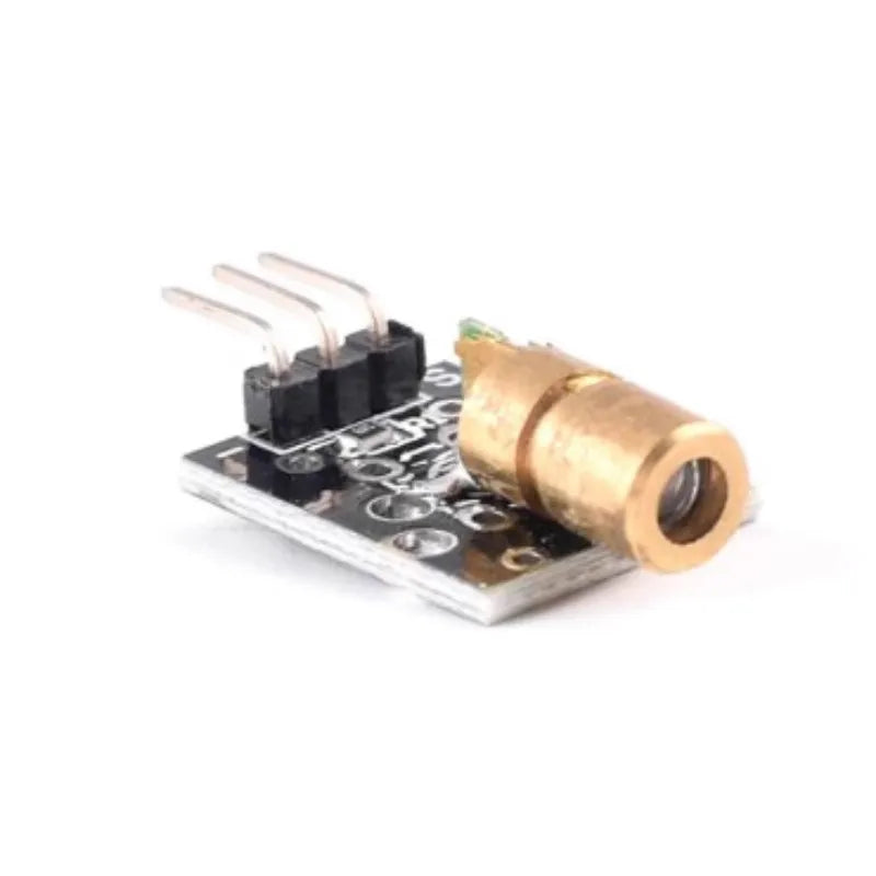 5pcs KY-008 650nm Laser Sensor Module 6mm 5V 5mW Red Laser Dot Diode Copper Head