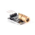 5pcs KY-008 650nm Laser Sensor Module 6mm 5V 5mW Red Laser Dot Diode Copper Head