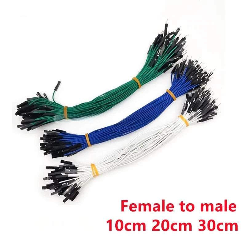 100pcs Breadboard 2.54mm dupont Du Bang Cable For Arduino Line Male Female 1P Connector DIY Electronic 26AWG Jumper Wire Cable