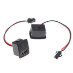 1/2/5Pcs Double Layer USB Female Base Type-C Socket With Cable Connector Female USB Lamp Charging Power Socket For Electronics