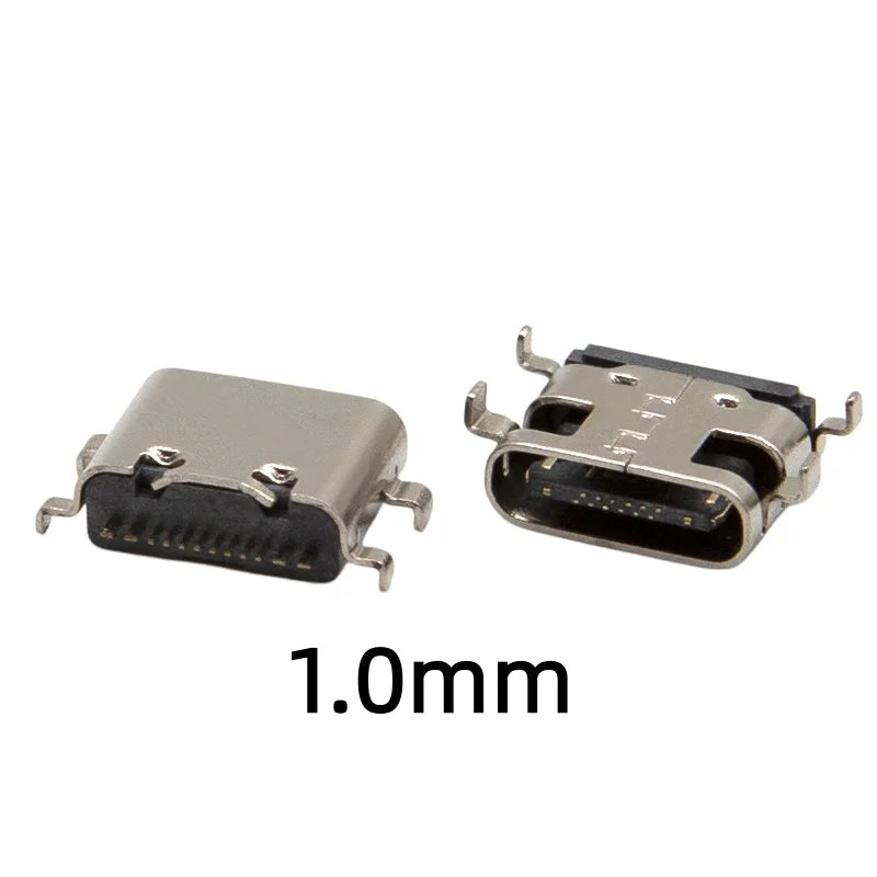 USB 3.1 Type C 12Pin 16Pin Female Socket PCB Solder Connector High Current Fast Charging Port Jack SMD SMT DIY Type-C Adapter