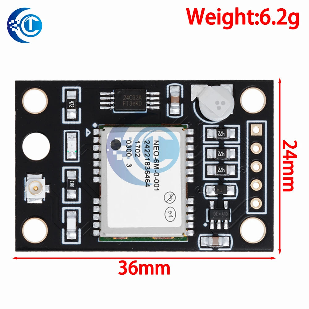 GY-NEO6MV2 NEO-6M GPS Module NEO6MV2 With Flight Control EEPROM Controller MWC APM2 APM2.5 Large Antenna For Arduino Board