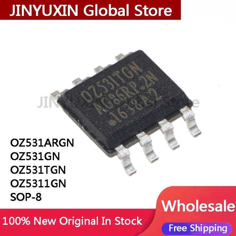 2Pcs OZ531 OZ531ARGN OZ531GN OZ531TGN OZ5311GN SOP-8 IC LCD power chip In Stock Wholesale