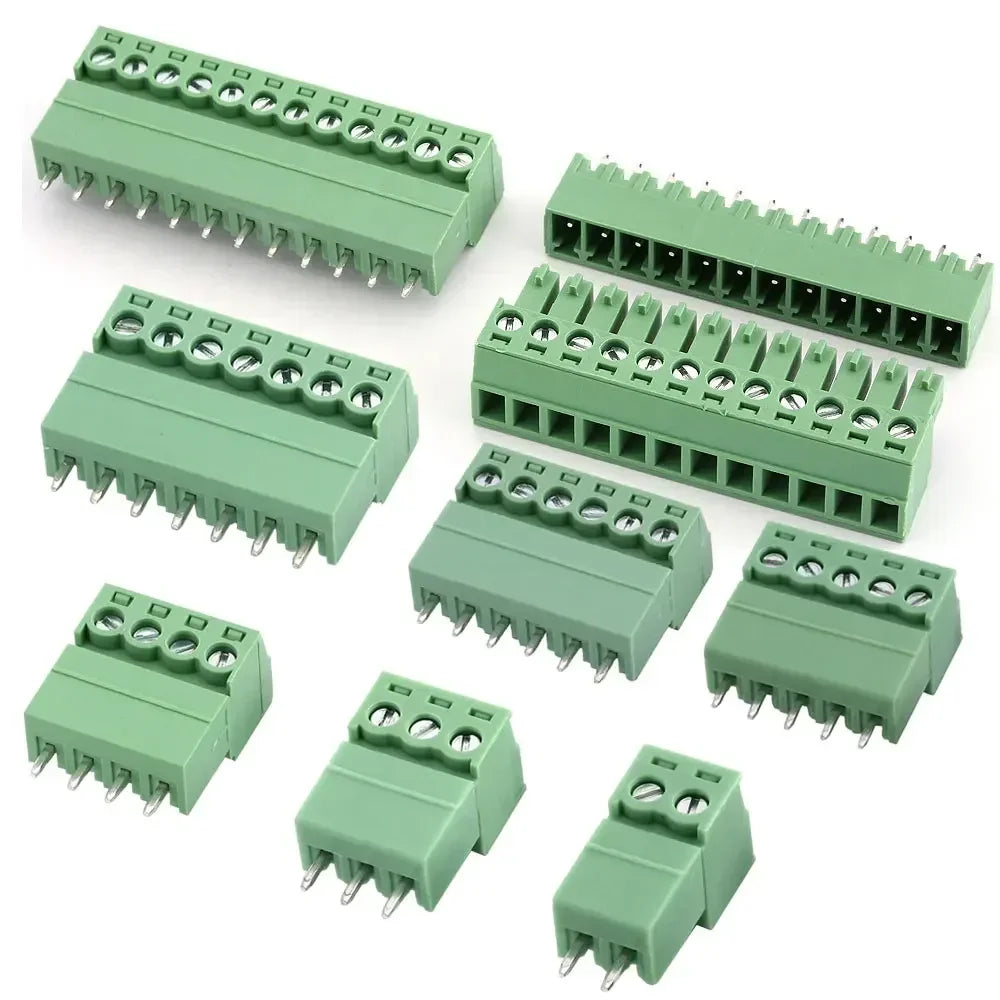 PCB Screw Terminal Block Connector 2.54mm 3.5mm 3.81mm 5.08mm 2-16Pin Male Female Socket Pin Header Wire 15EDG KF2EDG