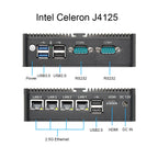 4 Ethernet Mini PC Intel N100 N2830 J1900 J4125 N5105 CPUs X86 Firewall Router Pfsense OPNSENSE Windows Linux Virtual Machine