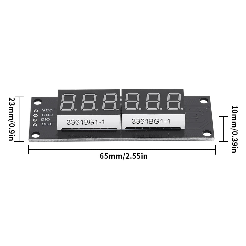 0.36 Inch Digital LED Indicator Tube TM1637 LED Digital Tube Display Control Module 6-Digit 7-Segment 5V