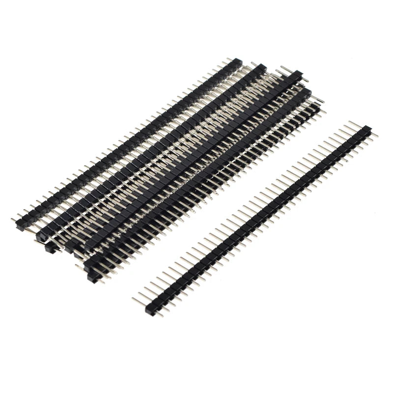 5/10Pcs 2.54mm 40 Pin 1x40 2X40 Single/Double Row Male Female 2.54 Pin Header PCB JST Connector Strip Right angle For Arduino