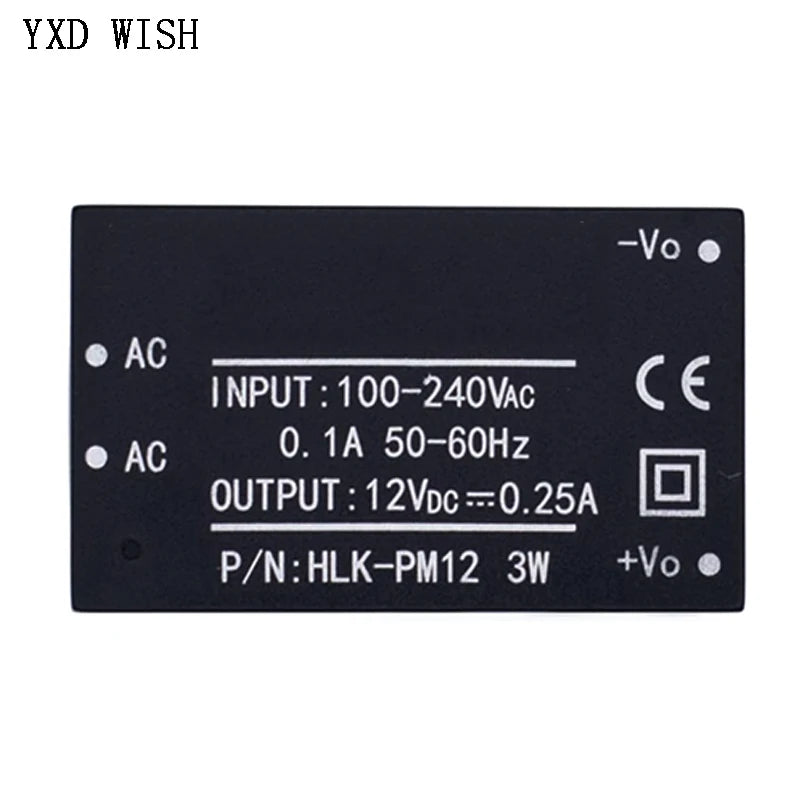 10pcs HLK-PM01 HLK-PM03 HLK-PM12 AC-DC 220V to 5V/3.3V/12V Mini Power Supply Module PM01 PM03 PM12 Isolated Transformer