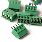 10PCS 2.54mm Pitch KF128-4P PCB Universal Screw Terminal Block Splice Terminal for 18-26AWG Cable Mini 150V 6A