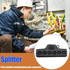 6/3Ports Out Line Splitter Quick Connect Low Voltage Wire Splitter Distribution Block For Lighting Led Strip Connection Terminal