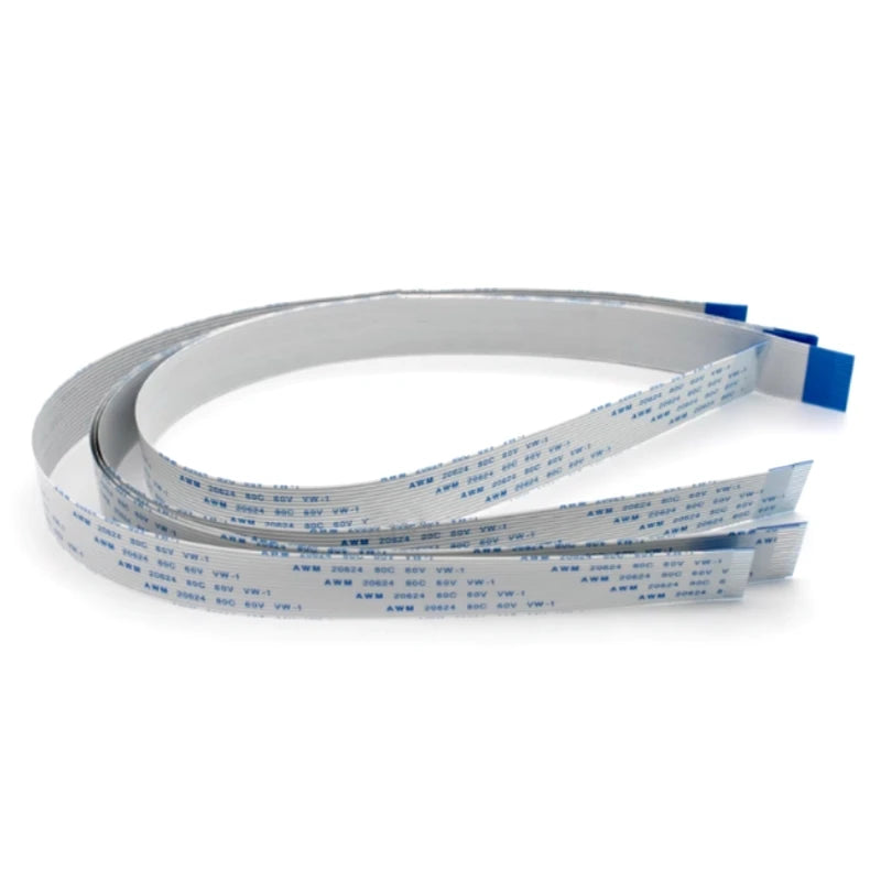 0.5/1.0mm Pitch 500mm 50cm FPC FFC Flexible Flat Cable AWM 20624 80C 60V VW-1 Ribbon Wire 4/6/8/10/12/14/16/20/26/30/40/50/60Pin