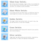 Outemu Switches for Mechanical Keyboard 3Pin Clicky Linear Tactile Silent Switch RGB LED SMD Gaming Mechan With MX Switch
