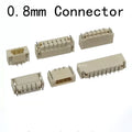 10PCS 0.8mm Pitch Connector SMD Horizontal Type Socket 2P 3P 4P 5P 6P 7P 8P 9P 10P 12P Replacement of JST IDC Receptacle