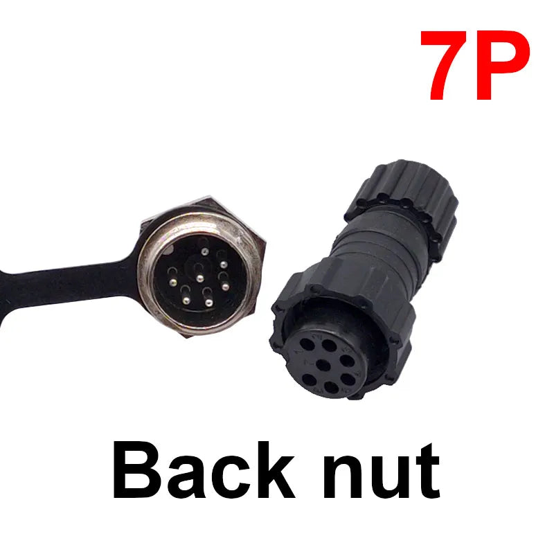 GX16 M16 Waterproof Circular Connector 2 3 4 5 6 7 8 9 10 Pin Back Nut Docking Male Female Plug Socket Cable Panel Mount Outdoor