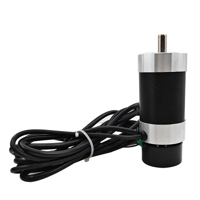 48V 500W ER11 Brushless Spindle+57MM Clamp with Screws+ 48V Brushless Motor Driver+ER11-10mm Built in HALL Sensor