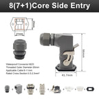 HA Heavy Duty Connector Kit 4/5/6/8 Core Pins Male&Female Insert Plug HDC-HA Rectangular Waterproof Industrial Aviation Socket