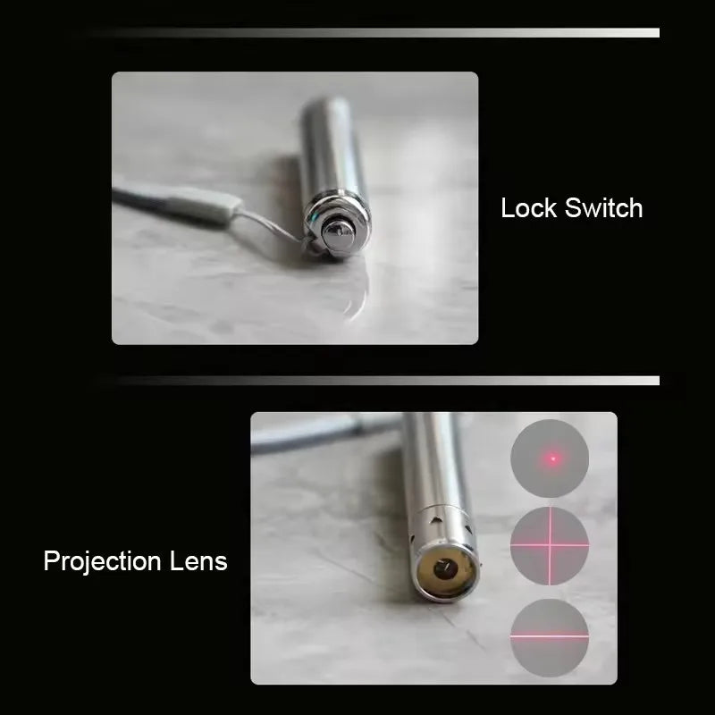 Mini 650nm 10mW Red Dot/Line/Cross Laser Diode Module Stainless Steel Handheld LED