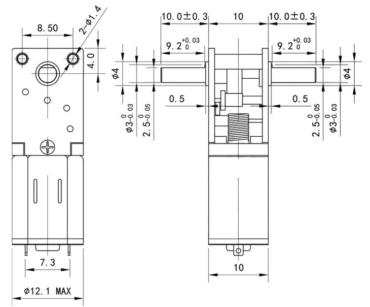 Micro Mini N20 Gear Motor DC 3V 6V 12V 4-381RPM High Torque Metal Electric Gear Reduction Motor Slow Speed Gear Motor Gearbox