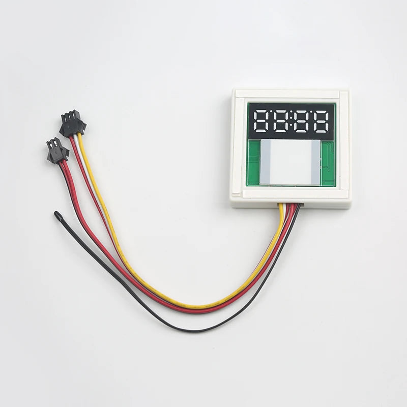 DC12V Touch Dimmer 5A 60W Single-Button Touch Time and Temperature Display LED Sensor Switch, Suitable for Bathroom Mirrors