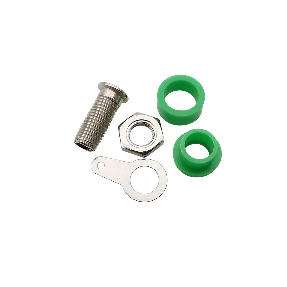 25Pcs Binding Post 4mm Banana Socket Female Connector 4mm Banana Plugs Test Speaker Jack Nut Panel Mount Terminals Adapter
