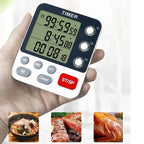 Kitchen Timer Digital Kitchen Timers Cooking Timer 3 Channels Count UP＆ Down Timer for w/ Loud Alarm Classroom Bathroom