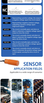 Feed Sensor M30 12-24VDC/20-250VAC Capacitive Proximity Sensor DC 3-WIRE AC 2-WIRE Switch Sensor