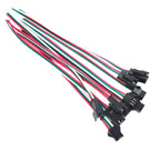 5/10/20 Pairs 3 Pin JST SM LED Connector 15cm 22AWG Male Female Connector for WS2812B WS2811 CCT LED Strip