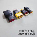 1PCS RC Battery Connector Adapter XT30 XT60 XT90 T-Plug TRX Male to Female Plug For RC LiPo Battery Charger