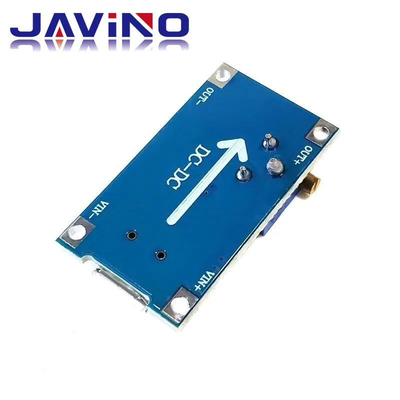 MT3608 DC-DC Adjustable Boost Module 2A Boost Plate Step Up Module with MICRO USB 2V-24V to 5V 9V 12V 28V